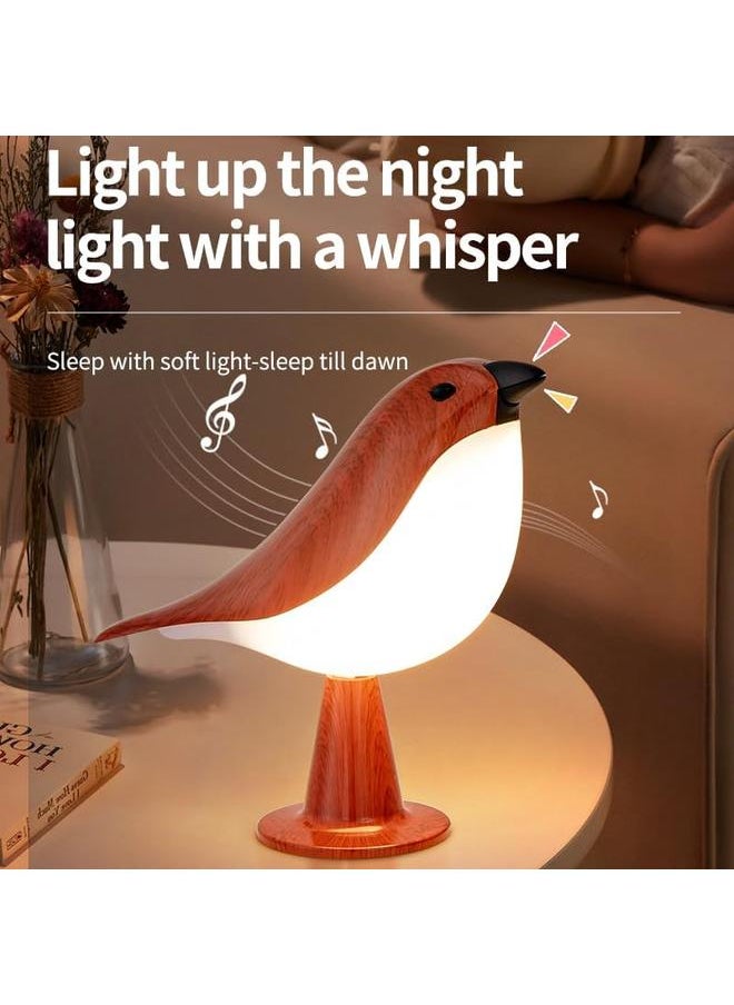 Small Bird Desk Lamp, Rechargeable Cordless Table Lamp with 3 Color Temperatures, Remote Control u0026 Touch Sensor, Multi-Function Battery Operated Bird Night Light for Bedroom, Kids, 1 Pack