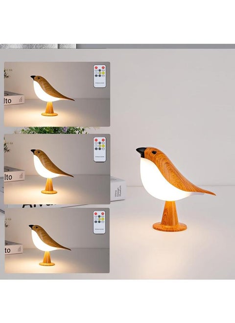 Small Bird Desk Lamp, Rechargeable Cordless Table Lamp with 3 Color Temperatures, Remote Control u0026 Touch Sensor, Multi-Function Battery Operated Bird Night Light for Bedroom, Kids, 1 Pack