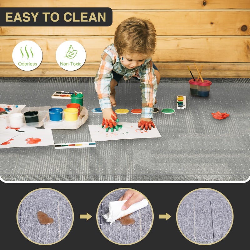 KEYDOL 50â€x 60â€Carpet Floor Mat for Office Chair, Clear Desk Chair Floor Mat for Carpet for Medium/Low Pile, HeavyDuty Chair Mats for Carpeted Floors, Studded Desk Mat for Carpets for Homes and Offices - Image 5