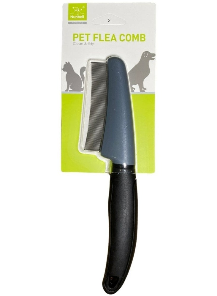 Nunbell Pet Flea Comb, Professional Dog and Cat Grooming tool.