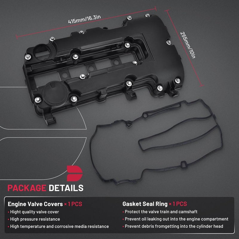 BDFHYK 55573746 Engine Camshaft Valve Cover with Gasket Compatible with Chevy Cruze Volt Trax Sonic 2011-2015, Encore 2013-2020, ELR 1.4L 2014-2016, Replace 25198874 25198498 264-968 - Image 5