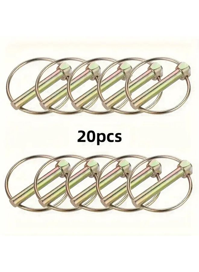 20pcs Quick Release Locking Clamp Heavy Duty Steel Pins for Tractors Trailers Trucks - Image 3