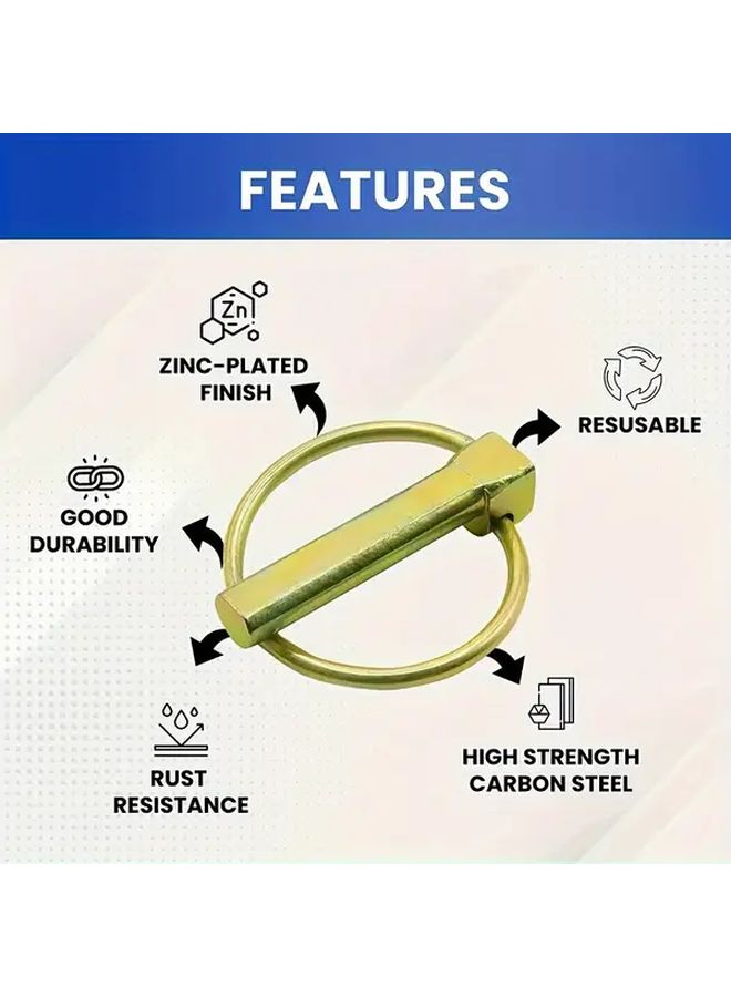 20pcs Quick Release Locking Clamp Heavy Duty Steel Pins for Tractors Trailers Trucks - Image 4