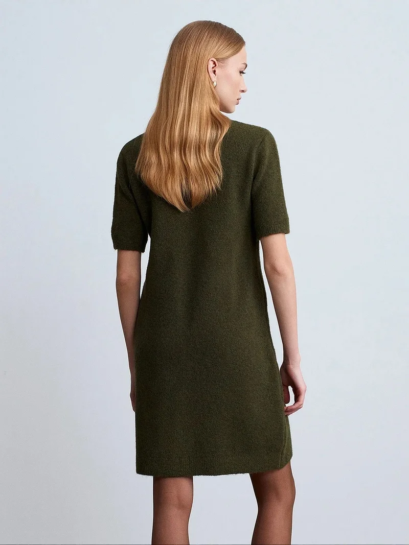 Dilvin DILVIN Ribbed Knit Mini Dress