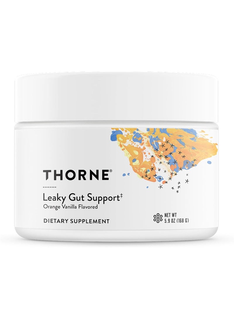 Thorne Leaky Gut Support* - Orange Vanilla Flavored - Dietary Supplement - Net wt 5.9 oz (168 g) - Image 1