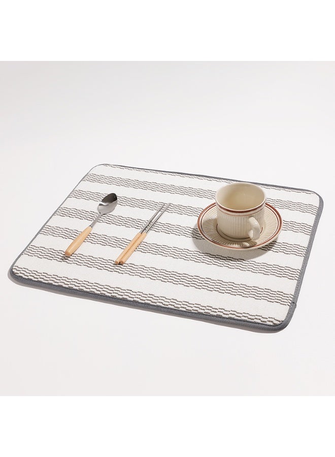 2-Pack Bamboo Charcoal Fiber Kitchen Drying Mat, Absorbent Quick Dry Mat for Utensils and Coffee Machine, 45x60cm - Image 4