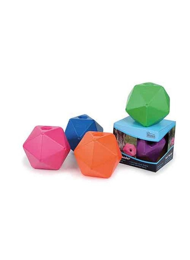 Shires Horse Pony Equine Ball Feeder Stable Toy Treat Ball Orange 9" - Image 1