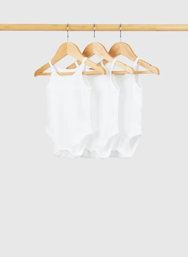 مذركير White Cami Bodysuits - 3 Pack