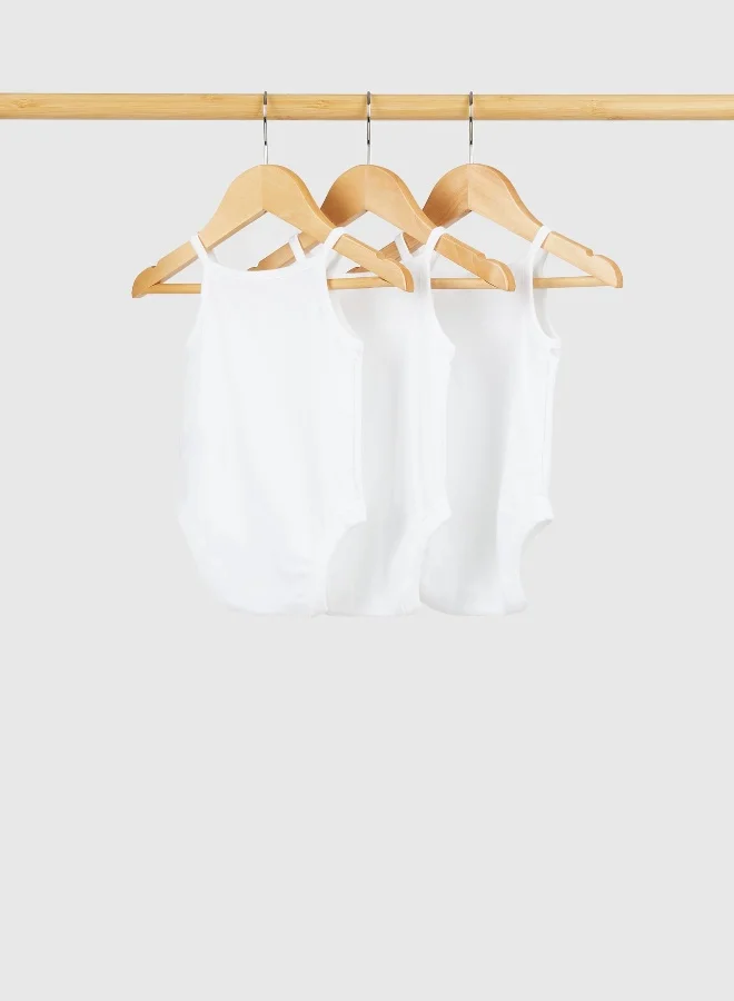 mothercare White Cami Bodysuits - 3 Pack