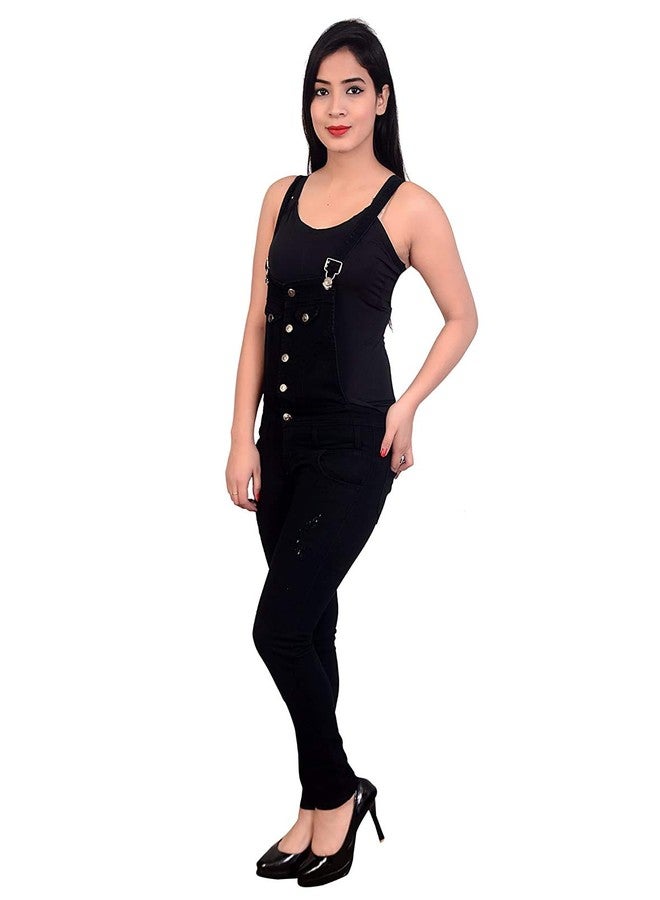 V3E دنجري جينز كاجوال صلب V3E للبنات (أسود) - (المقاس 34) - Image 2