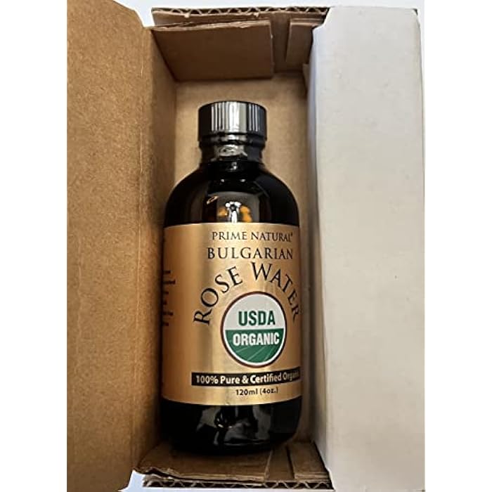 PRIME NATURAL Rose Water Spray 4oz/120ml, USDA Certified Organic, Facial Toner, Hydrating Mist for Face & Hair - Bulgarian, 100% Pure, Natural, Preservative-Free, Moisturizer from Fresh Rose Petals - Image 5