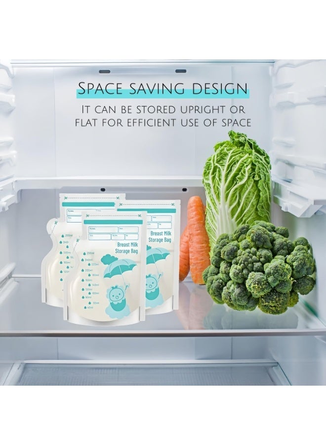 30 Pcs–250ml Breast Milk Storage Bags BPA-Free Breastmilk Storage Bags – Leakproof Freezer Safe - Image 5