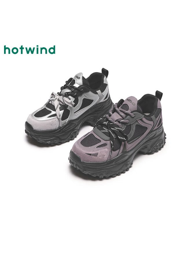 Hotwind Spring New Women'S Retro Thick-Soled Height-Increasing
