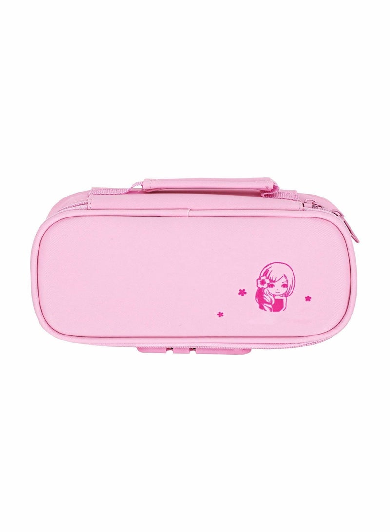 Lockable Pencil Case Holder, Waterproof Large Capacity Pencil Bag with Combination Lock Password, Portable Office Stationery Makeup Bag School Supplies Pouch Storage Carrying Box - Image 1