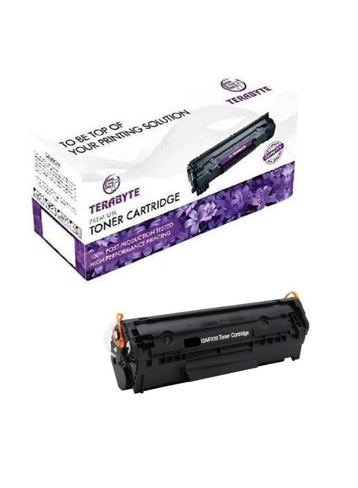 Terabyte Q2612A Compatible Toner Cartridge Black to use with Laserjet 1012 1022 1020 1018 1022N 1010 3015 3050 3030 3052 3055 M1319F Printers - Image 1