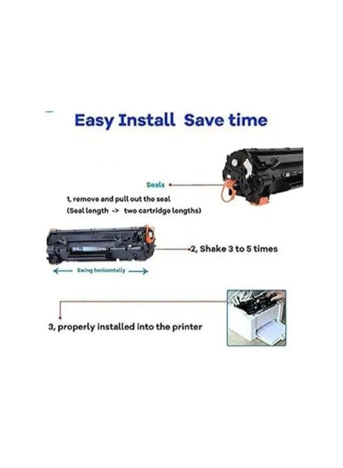 Terabyte Q2612A Compatible Toner Cartridge Black to use with Laserjet 1012 1022 1020 1018 1022N 1010 3015 3050 3030 3052 3055 M1319F Printers - Image 2