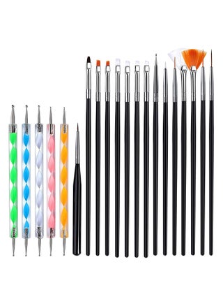 20-Piece Nail Art Pens Kit Painting Polish Design Tools Set - Black - pzsku/Z68B3D17596DD8A5B5F38Z/45/1748011648/09b31292-7db7-46b9-85d5-8449b969f996