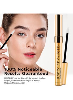 LUXROS Advanced Eyebrow Growth Serum For Thicker Brows Eye Brow Hair Growth Serum For Strong Full Thick Eyebrows As Soon As 4 Weeks To 60 Days (5 Ml)  - Image 3