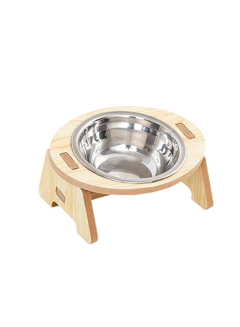 Kidle Creative 15° Neck Support Pet Bowl, Cat and Dog Food and Water Bowl, 304 Stainless Steel, High Temperature Resistant, Taller and Deeper Pet Feeder, Universal Pet Tableware for Cats and Dogs - Image 1