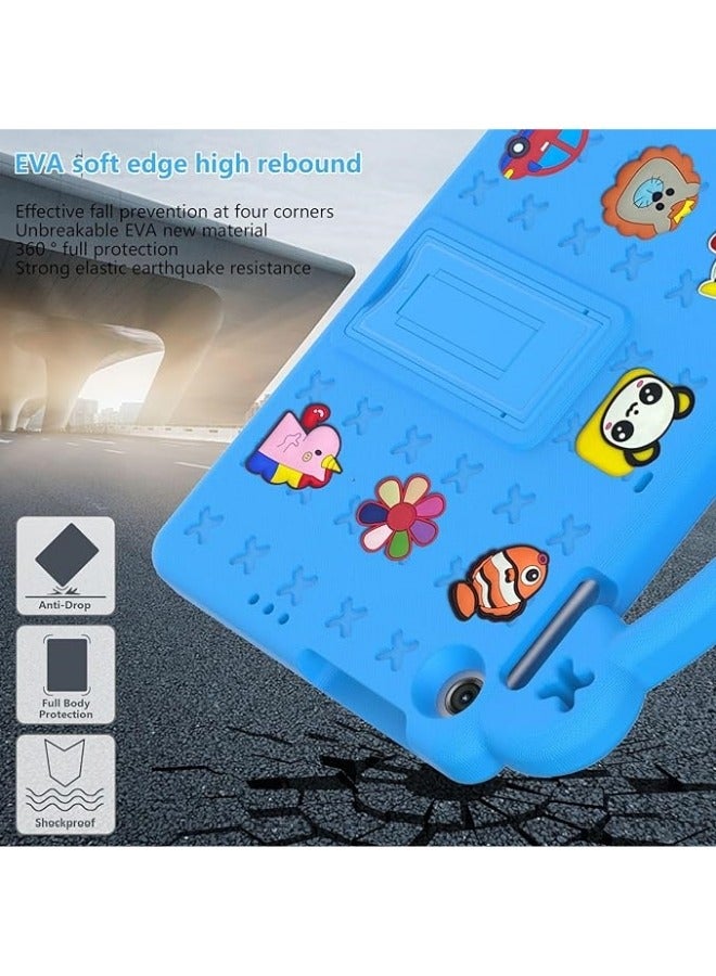 General Kids Case Compatible with Lenovo Tab M10 3rd Gen 10.1 inch (TB-328FU/TB-328XU) 2022, Heavy Duty EVA Foam Shockproof Cover Kids Proof Case with Stand  - Image 4