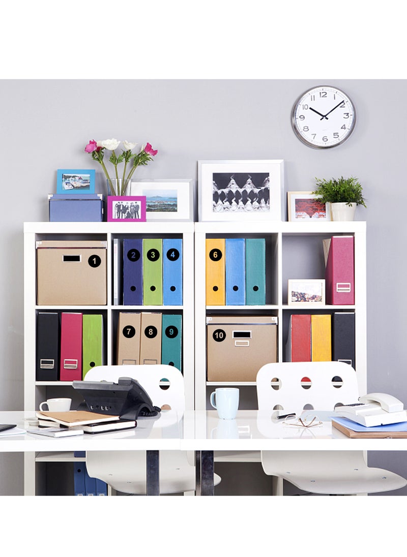 Generic - 20 Sheets Number Stickers (1-100), 2.5cm Waterproof Coated Paper Stickers, Consecutive Number Labels for Home, Office, and Classroom Organization - Image 1