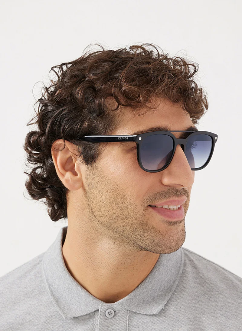 30Sundays M.V.P.,Men Sunglasses, Aviator Sunglasses, UV Protection: UV400 (Black,Blue)
