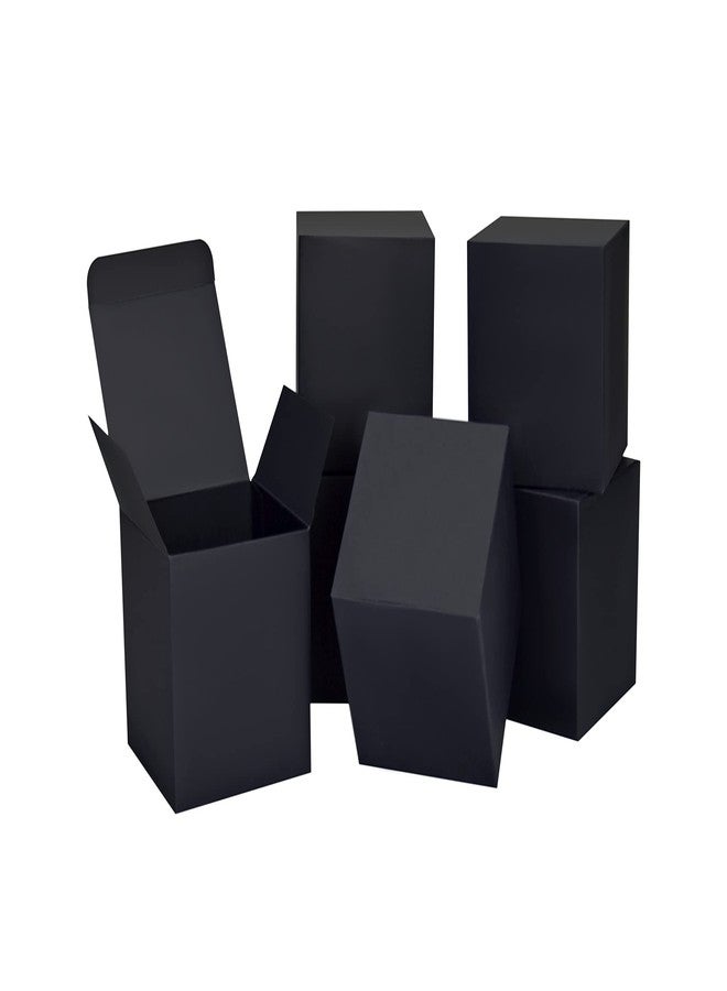 HUAPRINT Black Gift Boxes with Lids 4x4x4 inch,24 Pcs Paper Gift Wrap Box Bulk for Presents,Birthday,Bridesmaid Proposal,Groomsmen Engagements,Christmas,Wedding Party Favor,Cupcake,Crafting,Holidays - Image 1