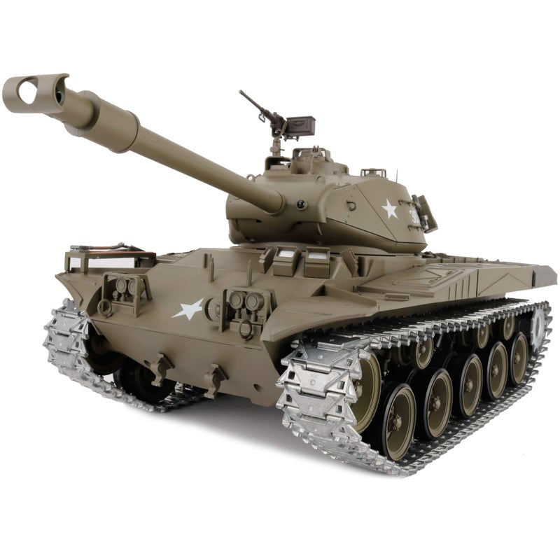HENG LONG HengLong Modified Edition 116 24ghz Remote Control US M41A3 Walker Bulldog Tank Model360Degree Rotating TurretSteel Gear Gearbox3800mah BatteryMetal Tracks Sprocket Wheel - Image 3