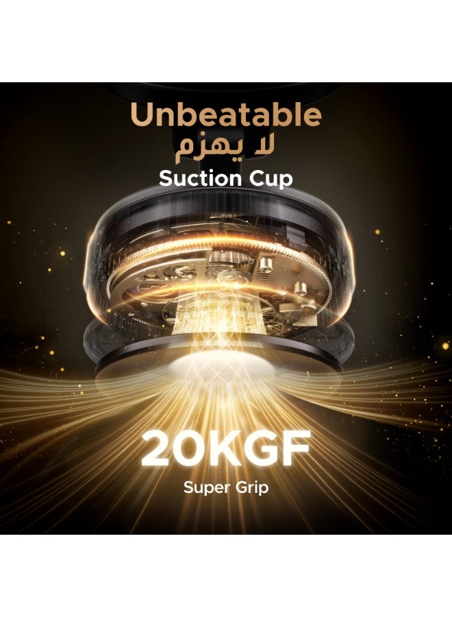 Ugreen Car Phone Holder for Magsafe Strong 3600gf Magnetic Car Mobile Holder with Vacuum Suction Base & 360° Rotating Metal Arm for iPhone 17/16/15 Series & Android Universal Car Phone Stand - Image 2