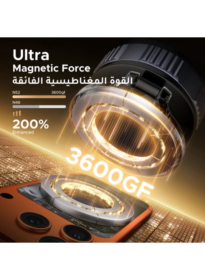 Ugreen Car Phone Holder for Magsafe Strong 3600gf Magnetic Car Mobile Holder with Vacuum Suction Base & 360° Rotating Metal Arm for iPhone 17/16/15 Series & Android Universal Car Phone Stand - Image 5