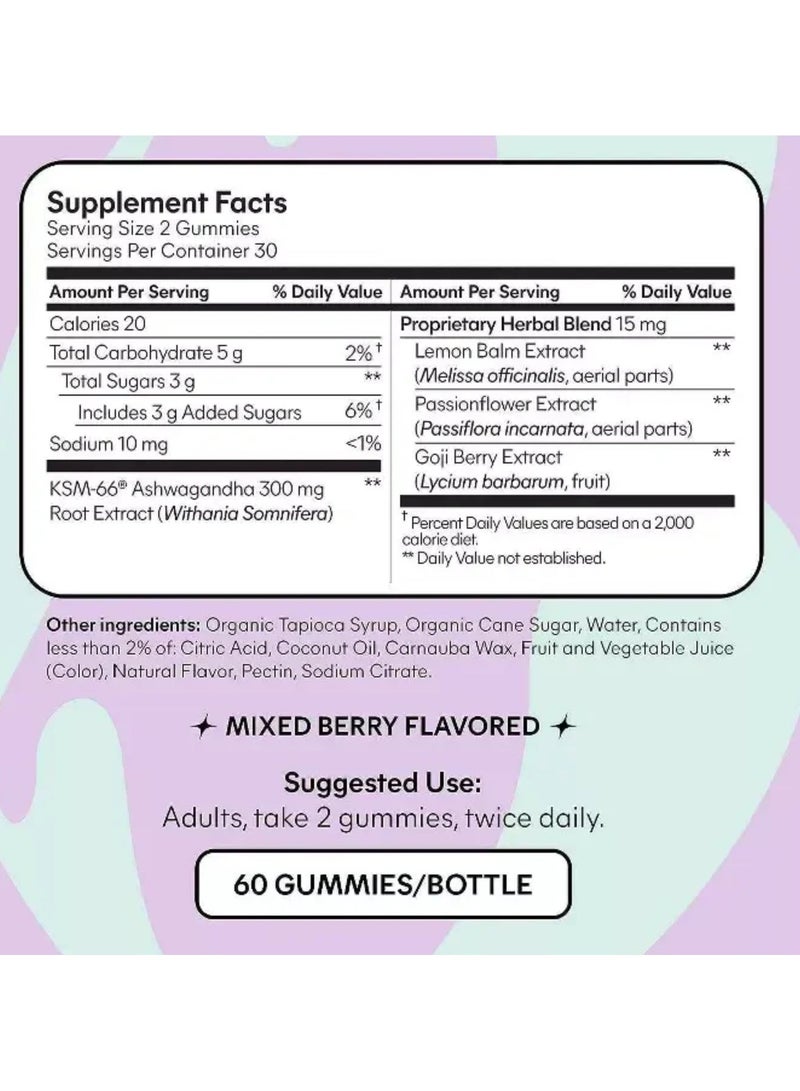 Lemme, Chill, Ashwagandha Gummies, Mixed Berry, 60 Gummies Packaging May Vary - Image 5