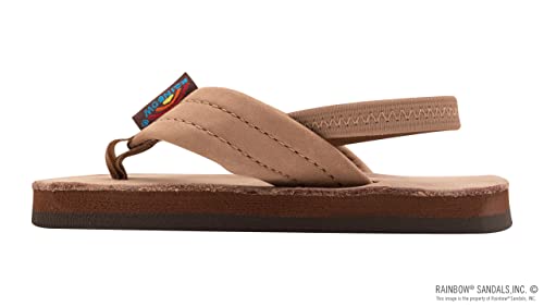 Rainbow Sandals Kid's Single Layer Premier Leather, Dark Brown w/backstrap, 7-8 B(M) US - Image 2