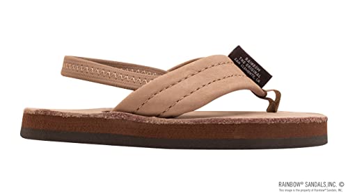 Rainbow Sandals Kid's Single Layer Premier Leather, Dark Brown w/backstrap, 7-8 B(M) US - Image 4