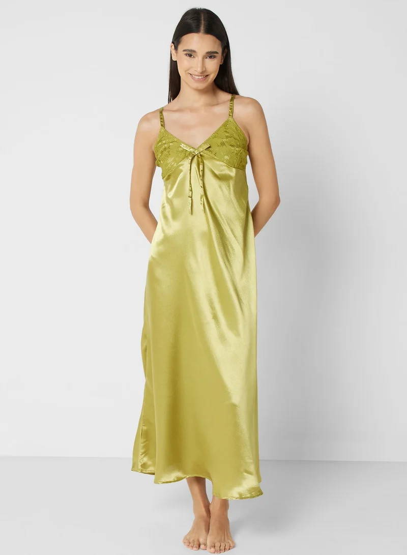 Khizana Night Slip Dress With Robe