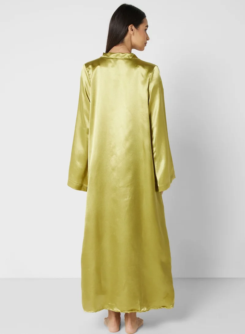 Khizana Night Slip Dress With Robe