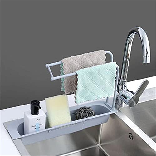 UPKARANWALE kitchen sink organizer sink organiser in kitchen kitchen sink organizer rack kitchen soap holder sink organizer sink rack for kitchen kitchen sink organiser sink organizer Grey - Image 5
