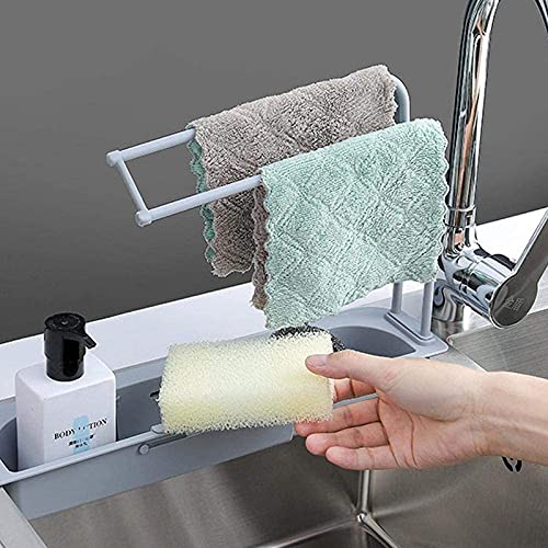 UPKARANWALE kitchen sink organizer sink organiser in kitchen kitchen sink organizer rack kitchen soap holder sink organizer sink rack for kitchen kitchen sink organiser sink organizer Grey - Image 2