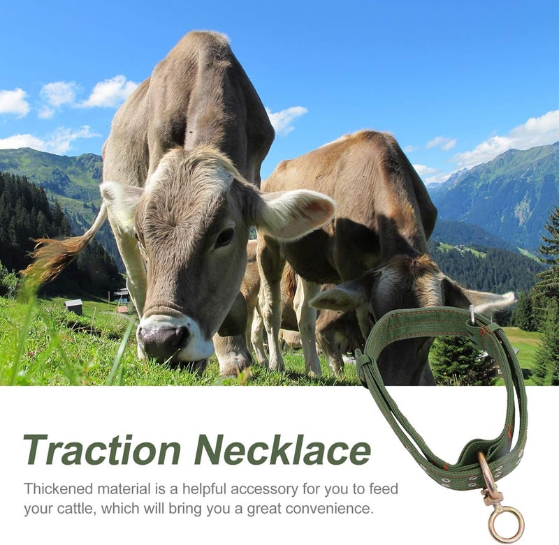 comfrt Calf Traction Necklace Cow Collar Cattle Neck Strap Calf Collar Horse Sheep Goat Neck Rope for Farm Animals Cattle Traction Rope - Image 5