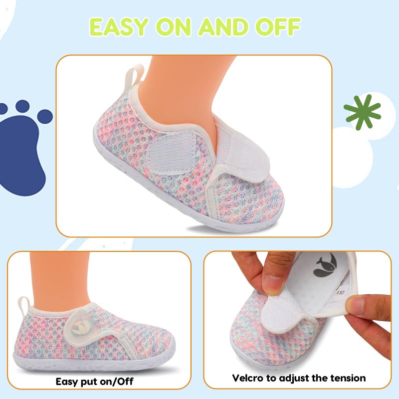 FEETCITY Baby Shoes Girls Boys Soft Sole Toddler Slip On Shoes Newborn Crib Shoe Infant Sneaker First Walking Shoe - Image 3