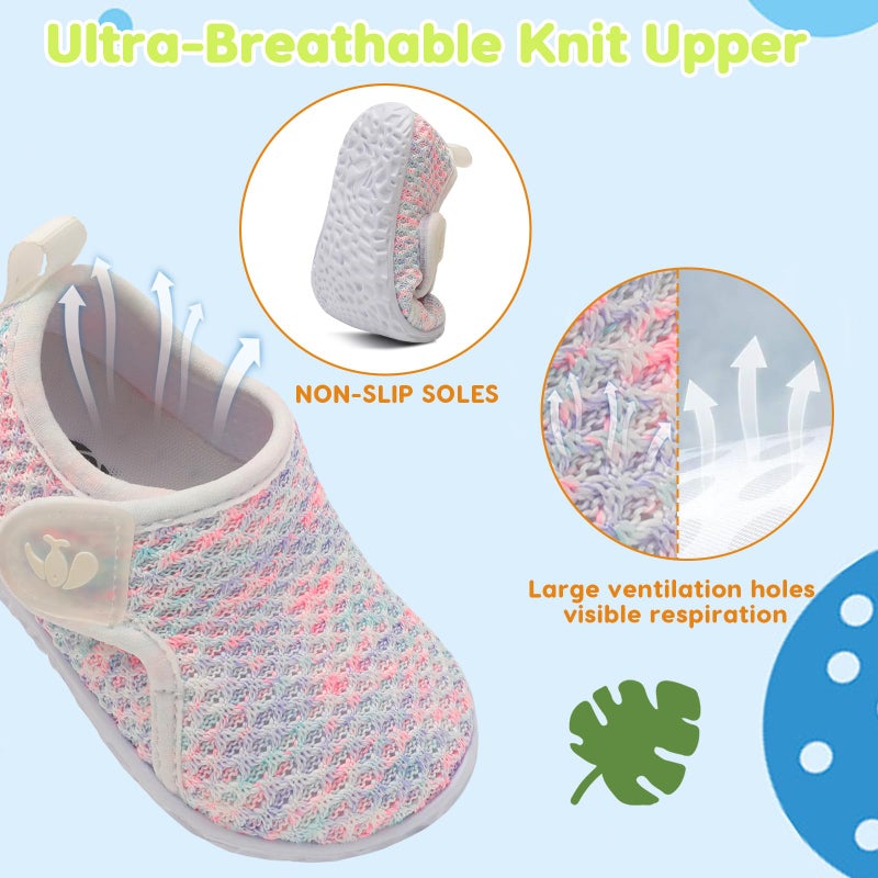 FEETCITY Baby Shoes Girls Boys Soft Sole Toddler Slip On Shoes Newborn Crib Shoe Infant Sneaker First Walking Shoe - Image 4