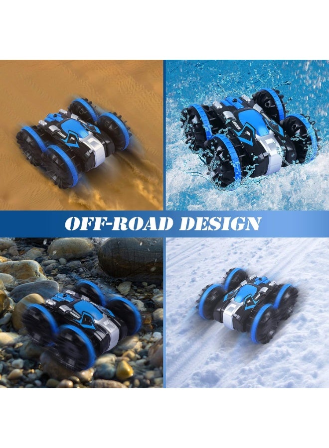 2.4GHz RC Boat & Monster Truck – 4WD Remote Control Stunt Car, Waterproof, Rechargeable, Double-Sided Flips & Rotating - Image 5