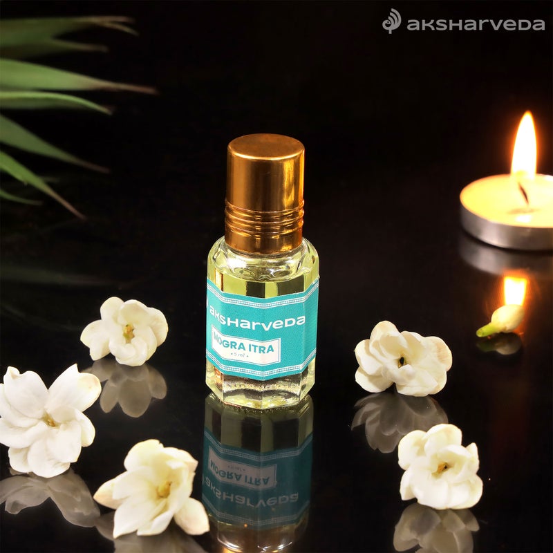 Aksharveda Mogra Pooja Itra | Jasmine Fragrance Ittar for Pooja, Temple & Festive Rituals - Image 4