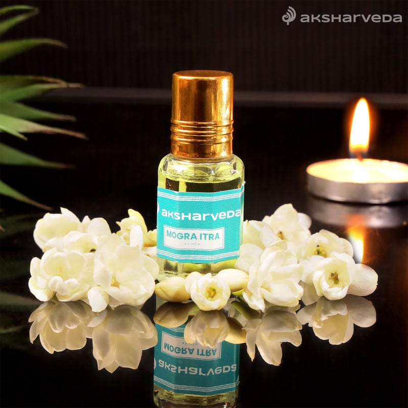 Aksharveda Mogra Pooja Itra | Jasmine Fragrance Ittar for Pooja, Temple & Festive Rituals - Image 2