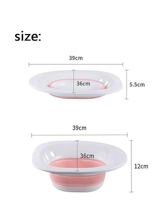HOOKOR Sitz Bath for Hemorrhoids, Sitz Bath for Toilet Seat, Postpartum Care, Perineum Relief, Sits Bath Kit for Women - Collapsible, Wide Seat, Deeper Bowl (Pink) - Image 2