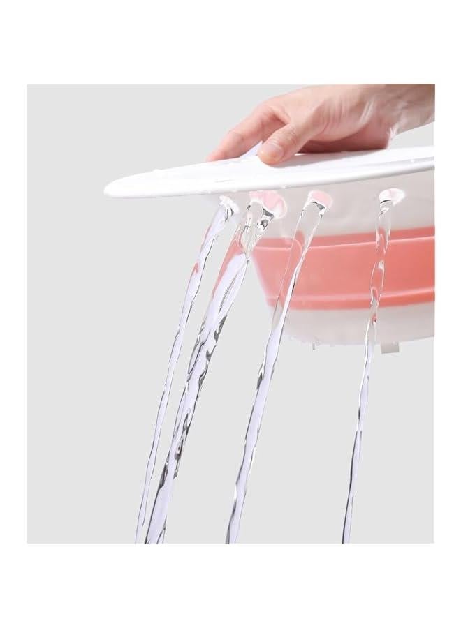 HOOKOR Sitz Bath for Hemorrhoids, Sitz Bath for Toilet Seat, Postpartum Care, Perineum Relief, Sits Bath Kit for Women - Collapsible, Wide Seat, Deeper Bowl (Pink) - Image 3