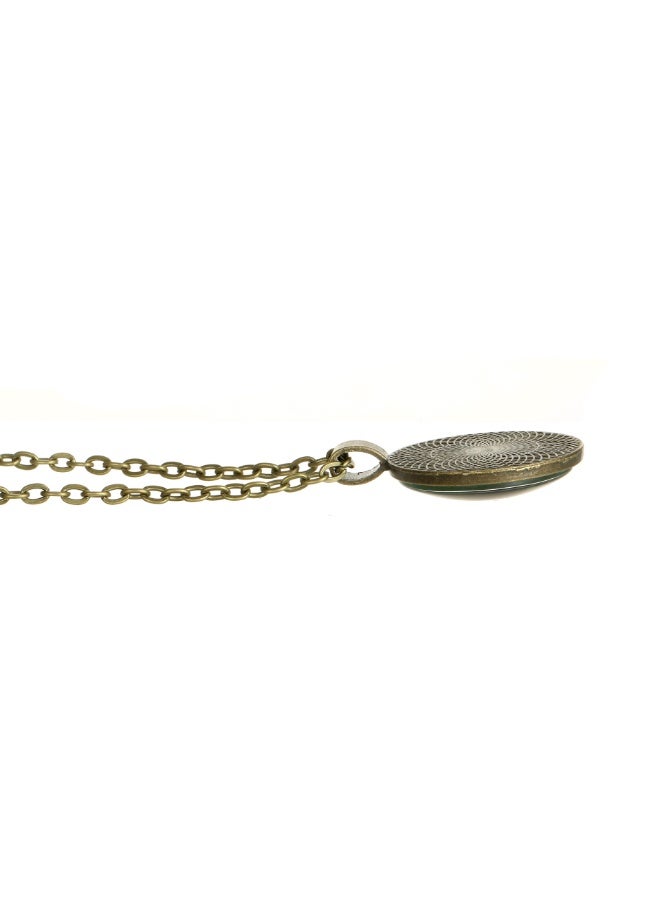 No branded Agricultural tractor-themed alloy necklace with antique bronze chain; a collectible gift for farm enthusiasts - Image 2