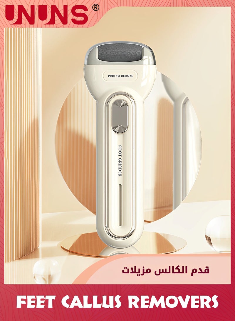 UNUNS Electric Feet Callus Removers,Portable Electronic Foot File Pedicure Tools With 2 Speeds And 3 Rollers,Electric Callus Remover Kit,Professional Pedi Feet Care Perfect For Hard Cracked Dry Skin - Image 3