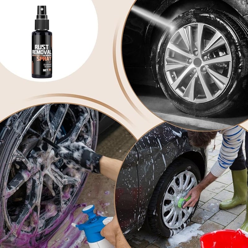 50ml Car Rust Remover Spray Long Lasting Paint Restoration Wheel Rim Cleaner - Image 4