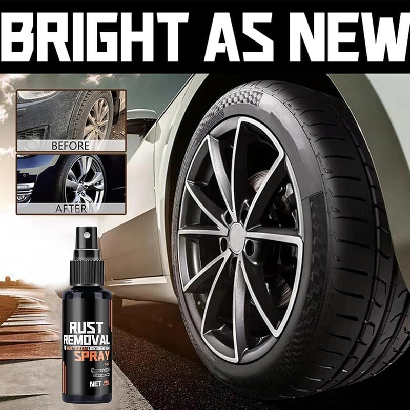 50ml Car Rust Remover Spray Long Lasting Paint Restoration Wheel Rim Cleaner - Image 5