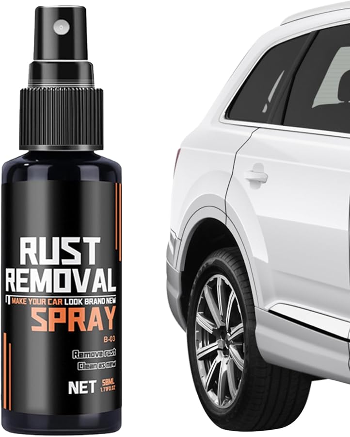 50ml Car Rust Remover Spray Long Lasting Paint Restoration Wheel Rim Cleaner - Image 2